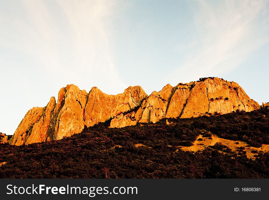 Rocks near Col Du Cayron, Provence, France