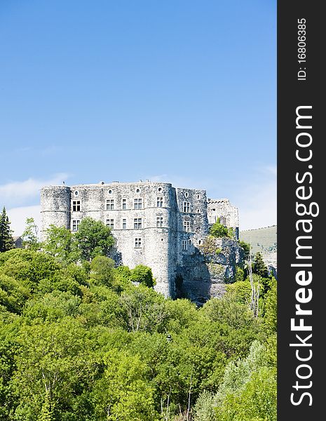 Alba la Romaine Castle in Rhone-Alpes, France