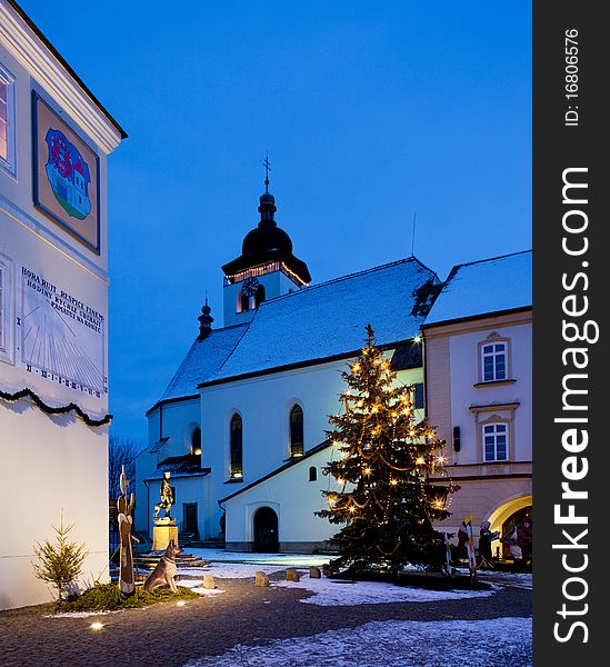 Nove Mesto nad Metuji at Christmas in Czech Republic