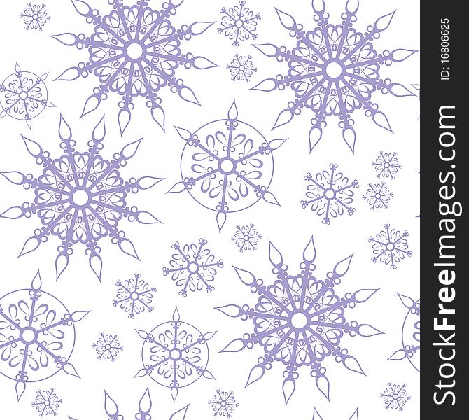 Seamless ornament snowflake in color 460. Seamless ornament snowflake in color 460