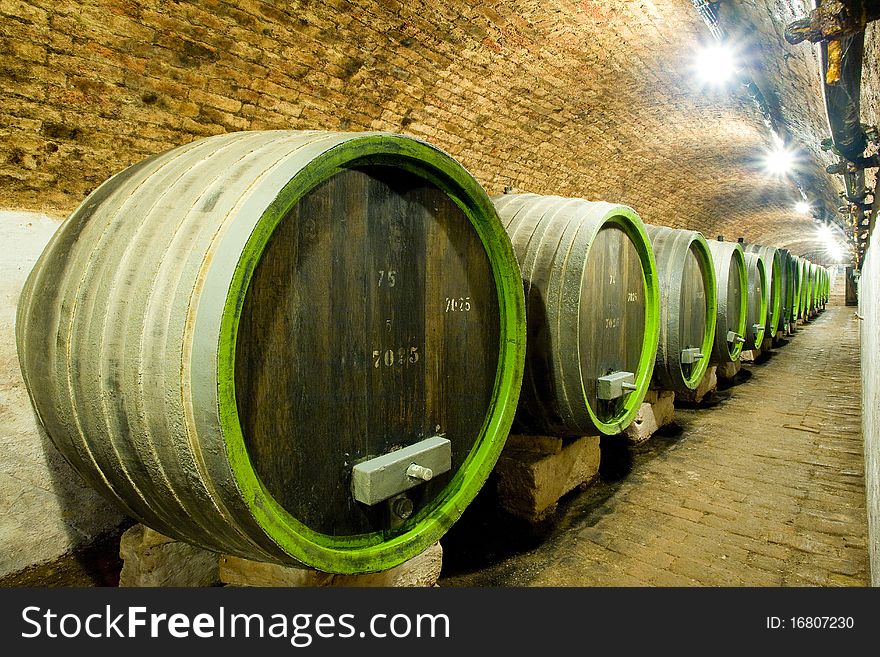 Wine cellar in Czech Republic