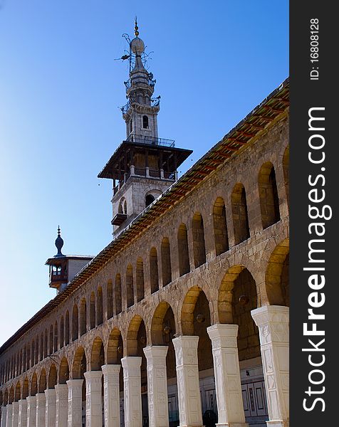 Umayyad Mosque photo taken in the Old city of Damascus