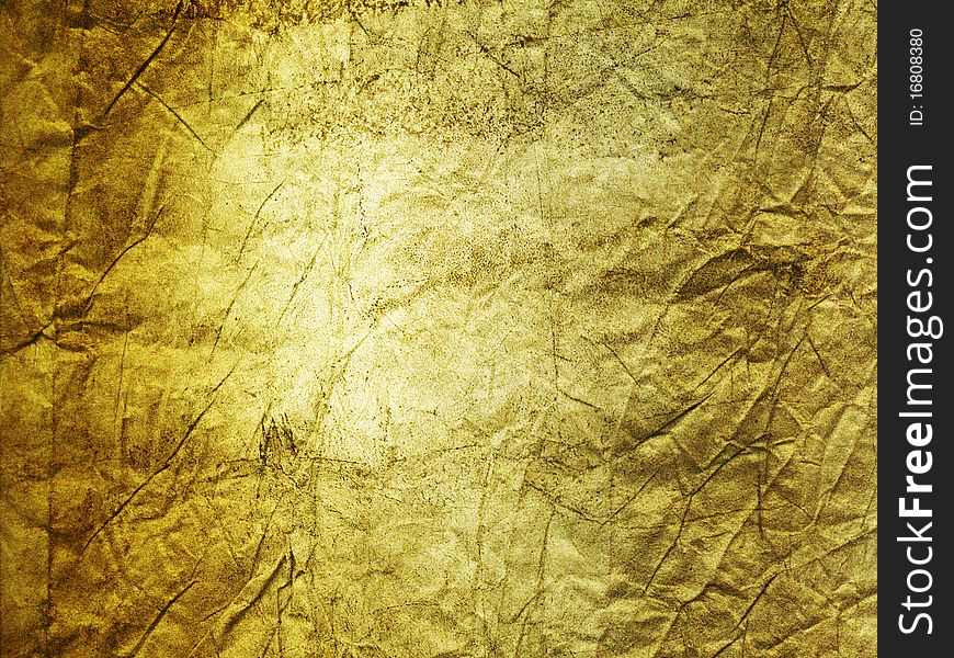 Golden paper texture, raster artwork