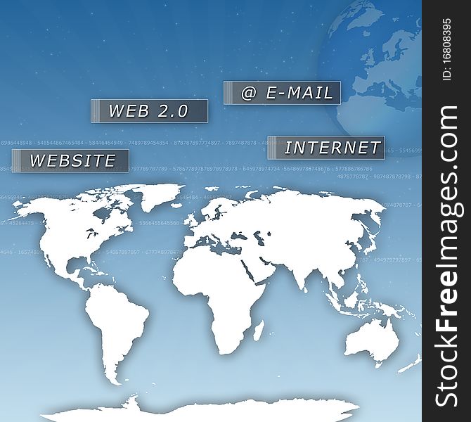 Internet Technology Illustration. Can be used for the business area. Internet Technology Illustration. Can be used for the business area.