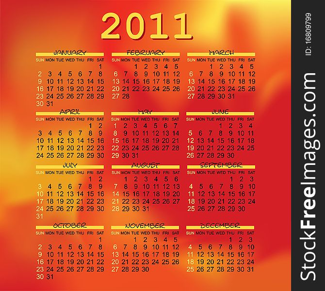 Calendar 2011 Design