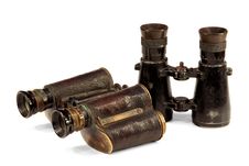 Two Binoculars Royalty Free Stock Photo Two Binoculars Royalty Free Stock Photo