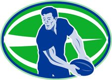 Rugby Player Passing Ball Stock Photos Rugby Player Passing Ball Stock Photos
