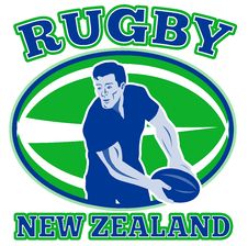 Rugby Player New Zealand Royalty Free Stock Photography