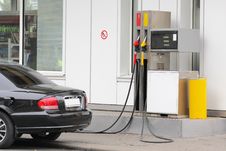 Car On The Petrol Pump Royalty Free Stock Photos Car On The Petrol Pump Royalty Free Stock Photos