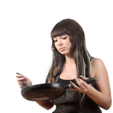 Women Cooking Royalty Free Stock Photography Women Cooking Royalty Free Stock Photography