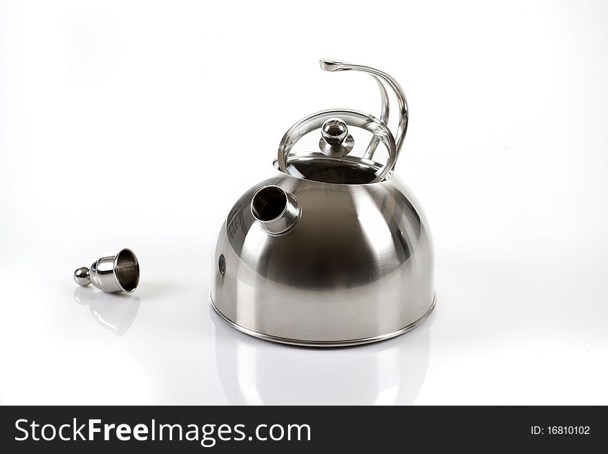 Kettle on a white background.