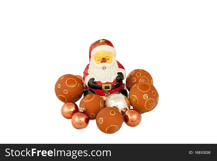 Santa claus isolated on a white background