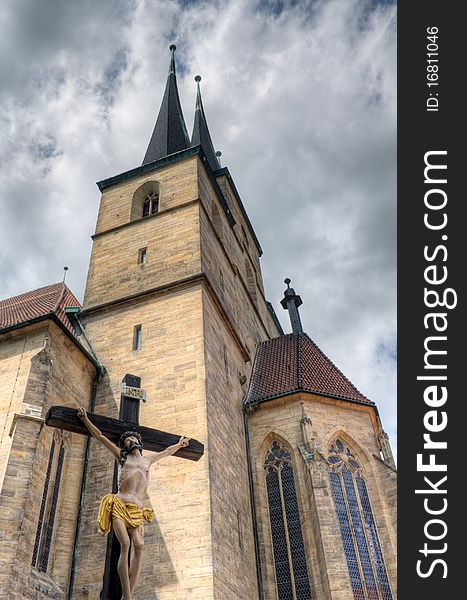 Church of St. Severus on the Domberg in Erfurt, Germany.