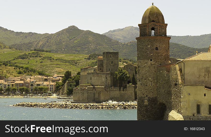 View of the Collioure in France, Europe. View of the Collioure in France, Europe.