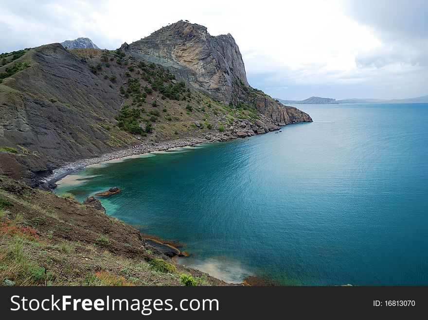 The Crimean seascape with cape