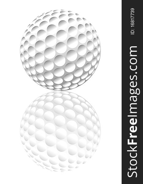 This image represents a golf ball concept!