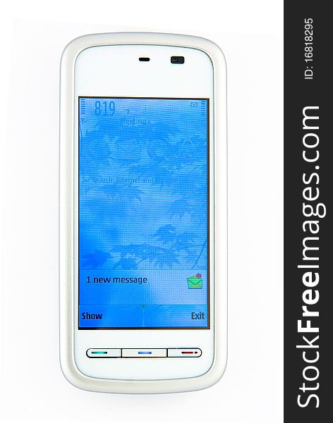 Mobile phone modern design isolated