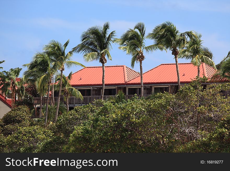 Tropical condo over looking the beach in the U.S. virgin islands