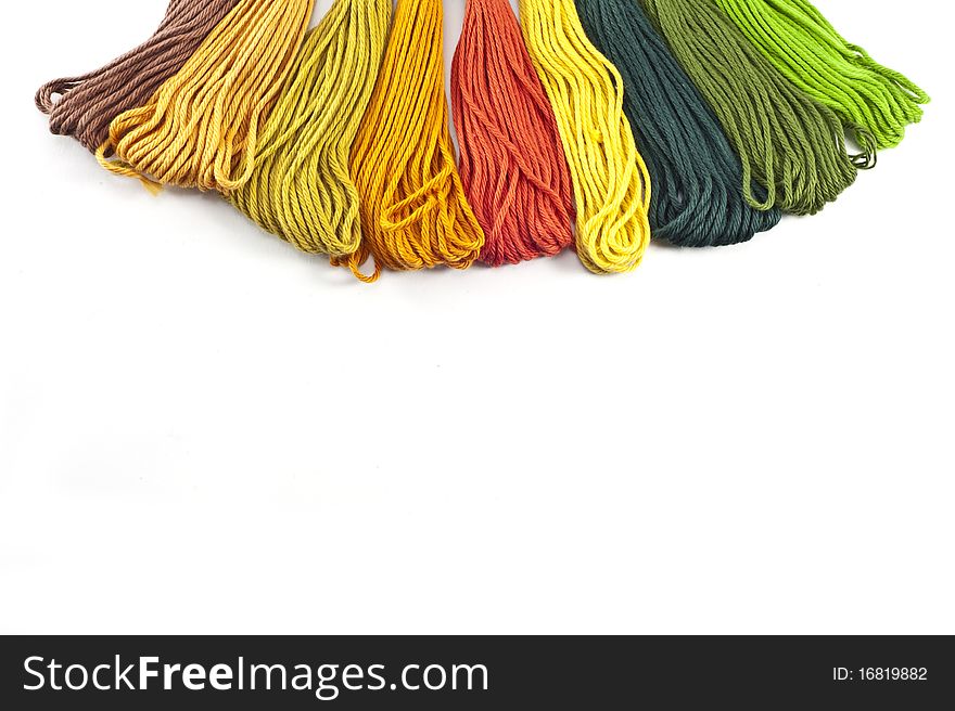 Skeins Of Colored Cotton