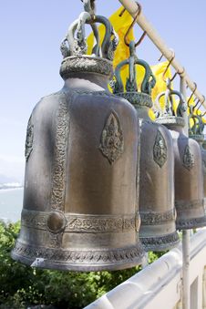 Bell In Buddisht Temple Royalty Free Stock Photos