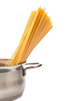 Spaghetti In Pan Royalty Free Stock Photo Spaghetti In Pan Royalty Free Stock Photo