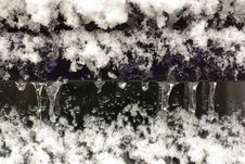 Icicles With Snow And Ice Stock Photography Icicles With Snow And Ice Stock Photography