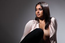 Sexy Fashion Model Head Turned Away In Sultry Pose Stock Photo Sexy Fashion Model Head Turned Away In Sultry Pose Stock Photo