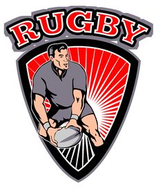 Rugby Player Passing Ball Royalty Free Stock Images Rugby Player Passing Ball Royalty Free Stock Images