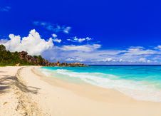 Panorama Of Tropical Beach Stock Image Panorama Of Tropical Beach Stock Image