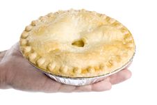 Hand Holding An Apple Pie Stock Image Hand Holding An Apple Pie Stock Image