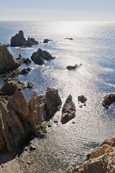 Coastline Near Cabo De Gata Royalty Free Stock Images Coastline Near Cabo De Gata Royalty Free Stock Images