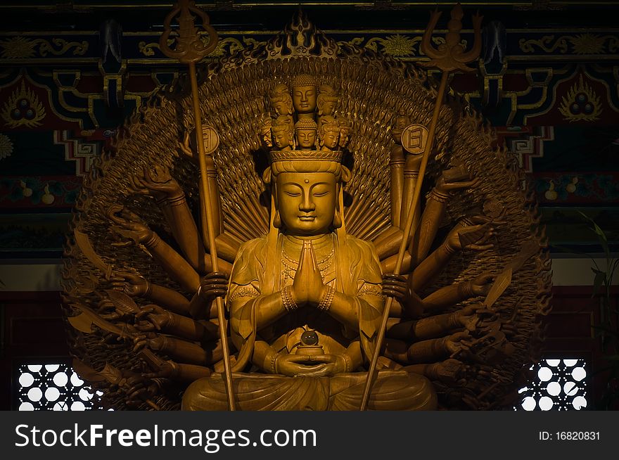 Goddess of mercy in Kammalawat Dragon temple,Thailand