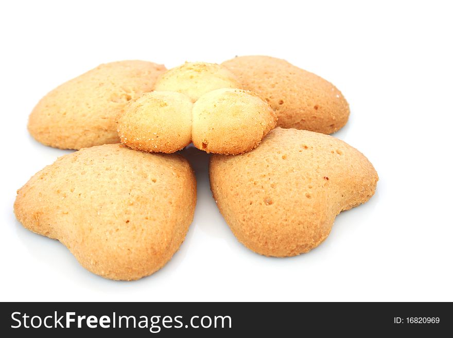 Cookies isolated on white background.