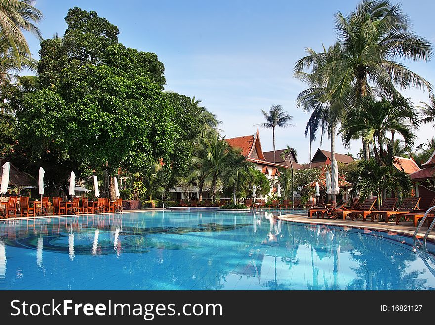 Tropical resort in thai style.