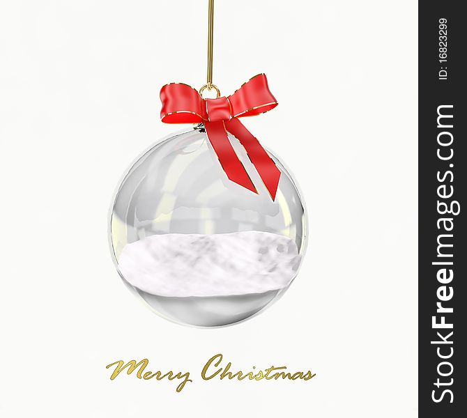 Christmas glass ball