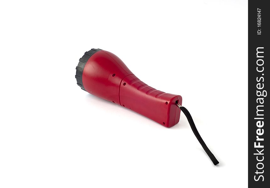 A torch red and black on white background. A torch red and black on white background