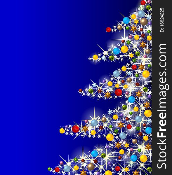 Illustration of a christmas tree