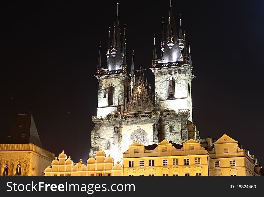 Prague, Staromestske namesti, church of our lady before tÃ½n