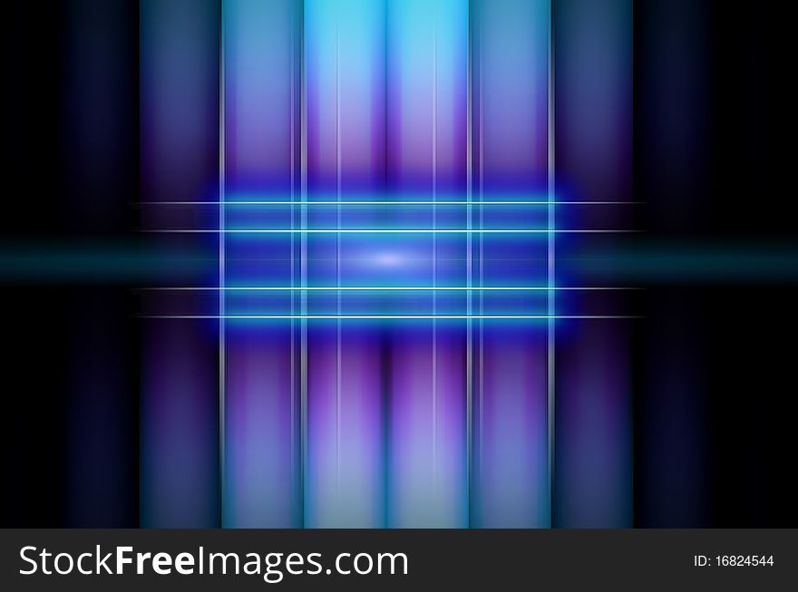 Powerful blue lines background abstraction