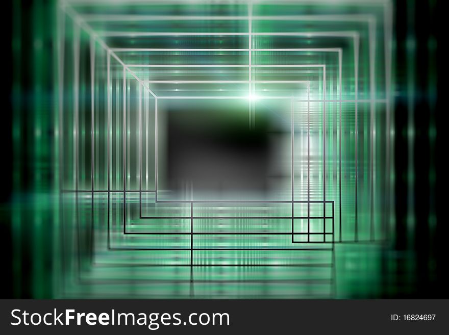 Technology communication background green abstraction. Technology communication background green abstraction
