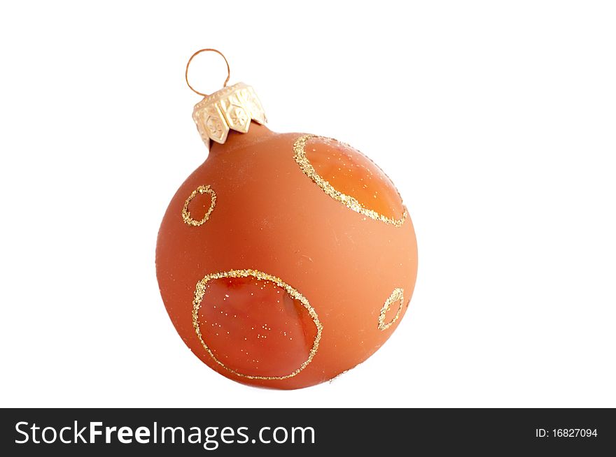 Christmas ball isolated on a white background