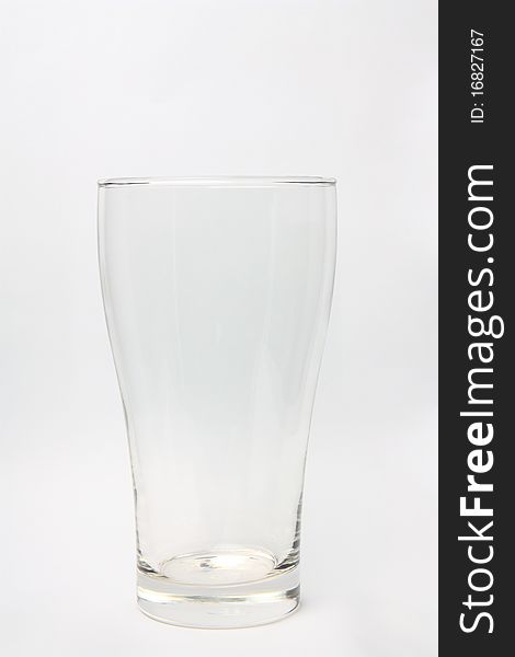 Clear empty glass for beverage or etc. Clear empty glass for beverage or etc