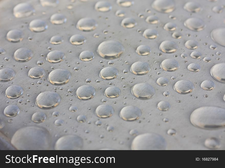 Water drops, selective focus, background
