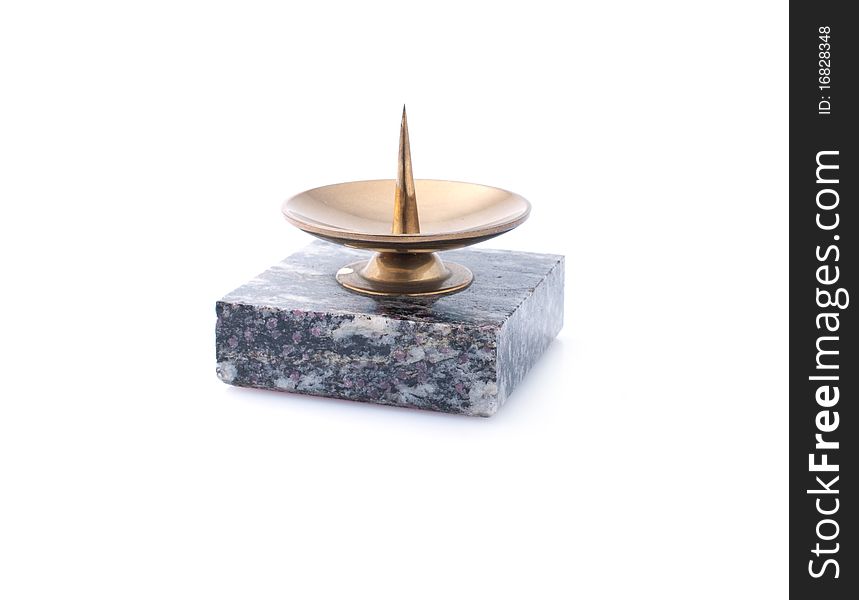 Candlestick made of stone