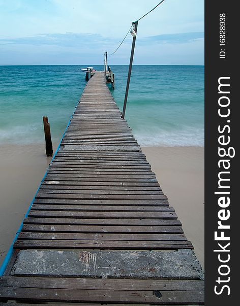 Pier on the beach, Samed island, Rayong, Thailand