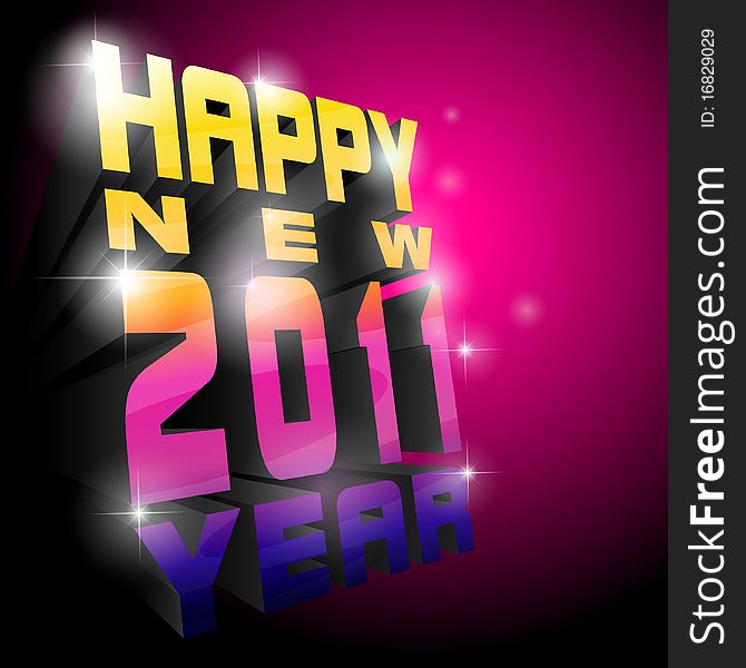 New year. Abstract background. Vector illustration.