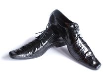 Man S Modelling Shoes Royalty Free Stock Photos