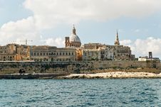 View From Sliema To Valletta Royalty Free Stock Photography
