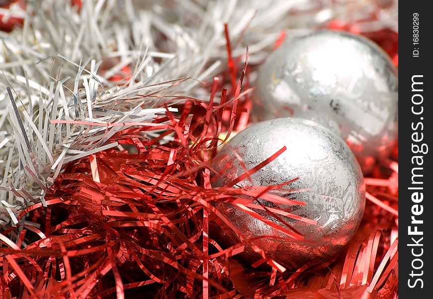 Christmas decoration balls, closeup, for various Christmas related themes and backgrounds. Christmas decoration balls, closeup, for various Christmas related themes and backgrounds