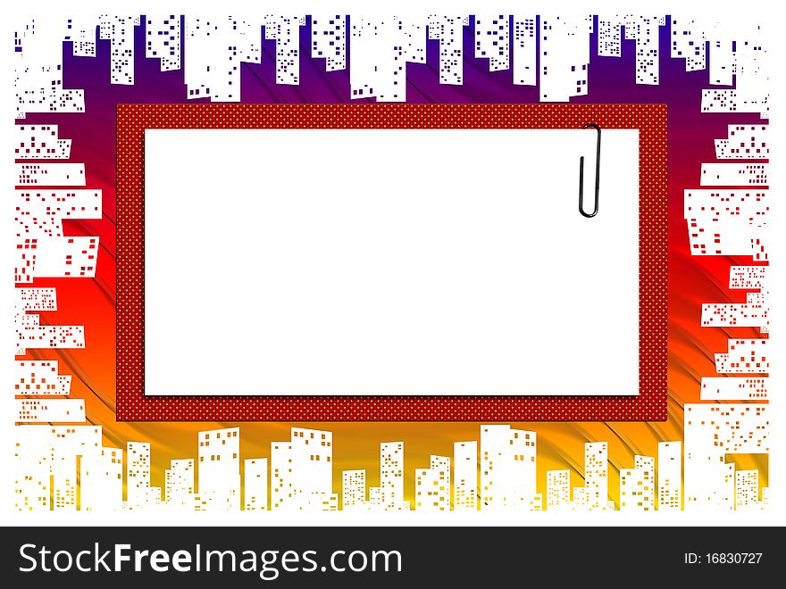 Frame,Copy Space With drawing elements